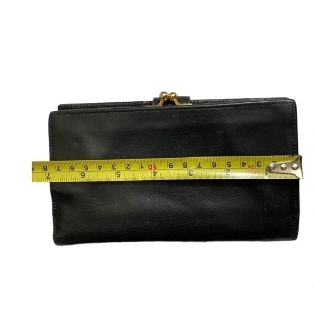 Paloma Picasso black leather wallet